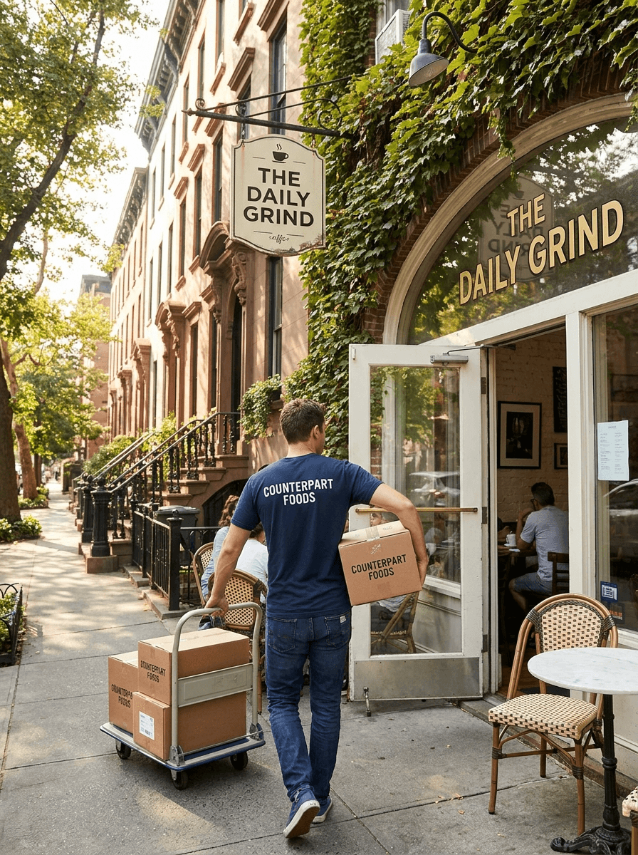 Counterpart Foods delivery to The Daily Grind
